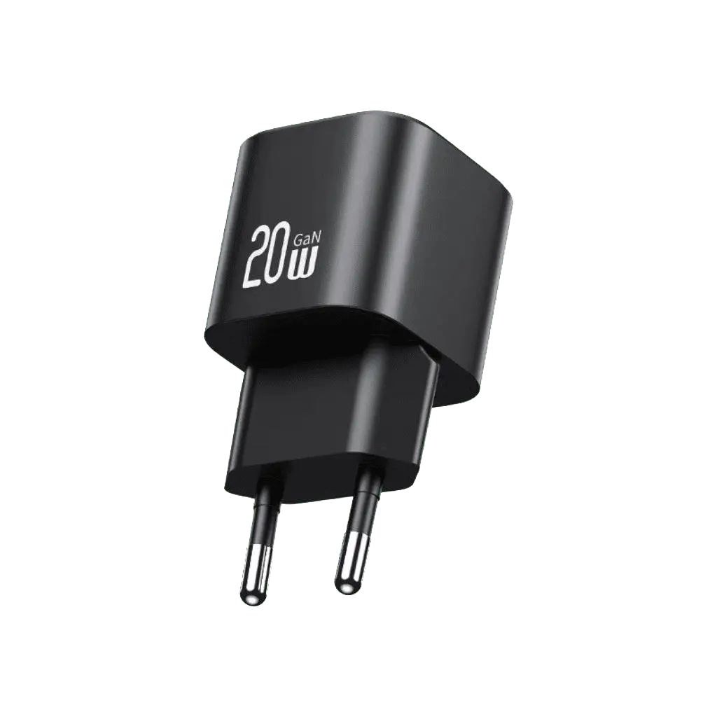 cargador pared 20w usb c carga rápida negro usams cargador pared 20w usb c carga rápida negro usams